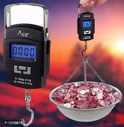 Hanging Scale, LCD Screen 50Kg Weight Capacity Portable Electronic Digital Weight Scale-thumb0