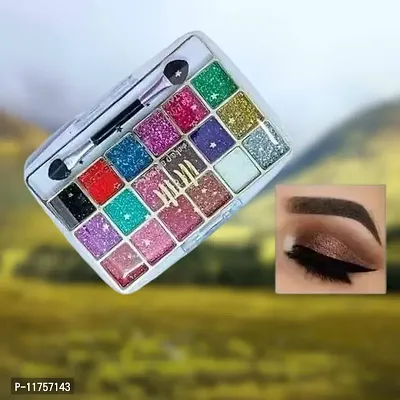 Trendy 18 Color Glitter Eyeshadow Pack Of 1