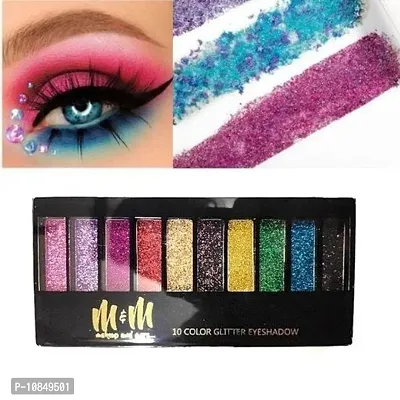 10 Color Glitter Eyeshadow Palette Glitter Eyeshadow Palette Glitter Powder Eyeshadow Palette Color Glitter  Multicolor Shimmery Finish