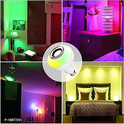 LED Light Bulbs Color Changing with Bluetooth Speakers and Remote Control RGB Bulbs Lamp B22 For Light Home Decoration Bar and Party