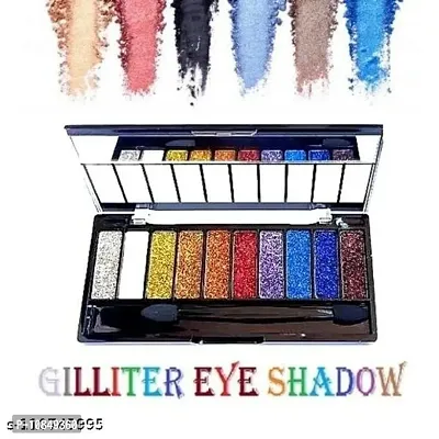 10 Color Glitter Eyeshadow Palette Glitter Eyeshadow Palette Glitter Powder Eyeshadow Palette Color Glitter  Multicolor Shimmery Finish