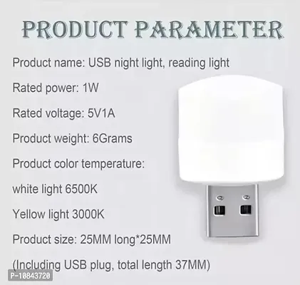 Usb Mini Led Night Light Cool White Usb-Pack Of 4 Led Light&nbsp;-thumb3