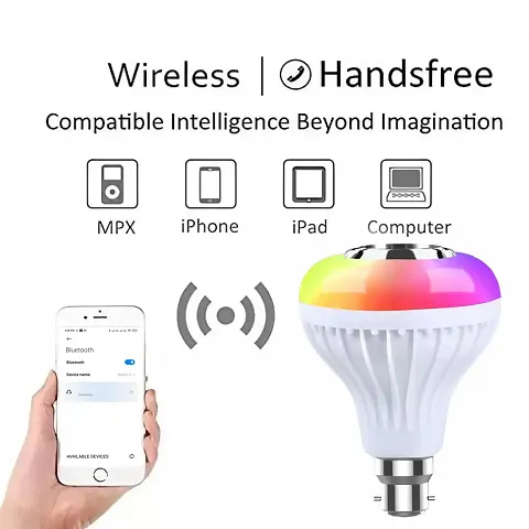 Smart LED Light Bulbs Color Changing with Bluetooth Speakers and Remote Control