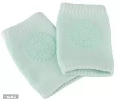 Baby Elastic Soft Breathable Cotton AntiSlip Knee Pads Elbow Safety Protector Pads for Crawling for Kids (Random Color   Pack of 1)
