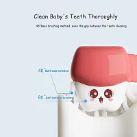 Toothbrush for Kids Training Teeth Cleaning Toothbrush for Baby children 2-6 Years Old (Multicolor, Pack of 1)-thumb1
