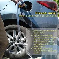 Newest High Flow Siphon Hand Pump Portable Manual Car Fuel Transfer Pump for Gas Gasoline Petrol Diesel Oil Liquid Water Fish Tank with 2M Syphon Hose-thumb3