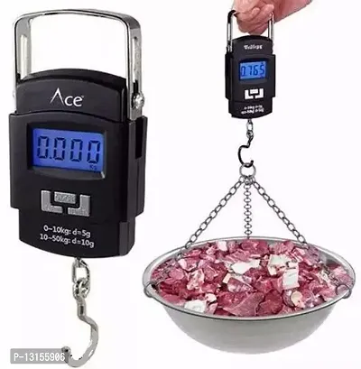 Hanging Scale, LCD Screen 50Kg Weight Capacity Portable Electronic Digital Weight Scale