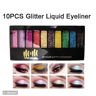 10 Color Glitter Eyeshadow Palette Glitter Eyeshadow Palette Glitter Powder Eyeshadow Palette Color Glitter  Multicolor Shimmery Finish