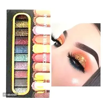 10 Color Glitter Eyeshadow Palette Glitter Eyeshadow Palette Glitter Powder Eyeshadow Palette Color Glitter  Multicolor Shimmery Finish