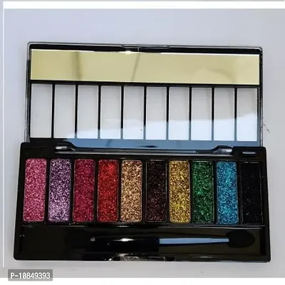 10 Color Glitter Eyeshadow Palette Glitter Eyeshadow Palette Glitter Powder Eyeshadow Palette Color Glitter  Multicolor Shimmery Finish