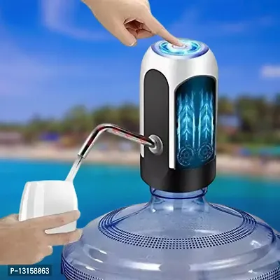 Water Bottle Pump Heavy Duty USB Charging Automatic Water Drinking Dispenser Portable Electric Water Bottle Pack Of 1-thumb0