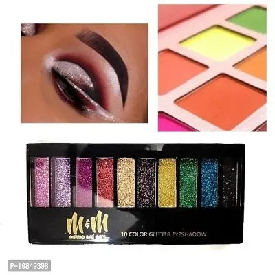 10 Color Glitter Eyeshadow Palette Glitter Eyeshadow Palette Glitter Powder Eyeshadow Palette Color Glitter  Multicolor Shimmery Finish