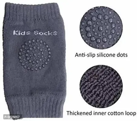 Baby Anti Slip Knee Pads for Crawling  Unisex Clothing Accessories Toddler Leg Warmer Safety Protective Cover Toddlers Socks Children Short KneePads (Random Color   Pack of 1)-thumb0