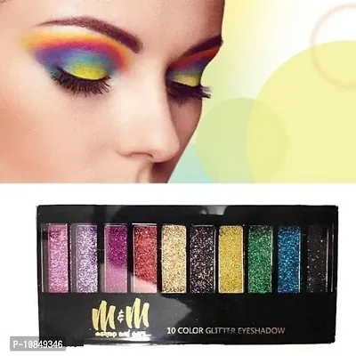 10 Color Glitter Eyeshadow Palette Glitter Eyeshadow Palette Glitter Powder Eyeshadow Palette Color Glitter  Multicolor Shimmery Finish