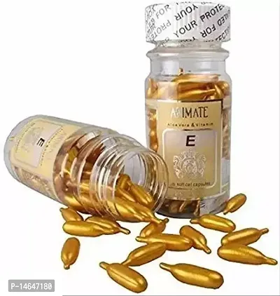 Vitamin E Capsules Facial Oil 60 Soft Gel Capsule Vitamin E Face Glowing, Skin Whitening Eyes for Acne Scars, Wrinkles, Moisturizer, Dark Circles Pack Of 1