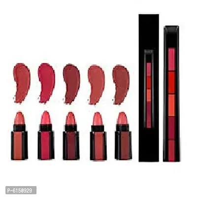 &nbsp;5 IN 1 LIPSTICK DIFFERENT FIVE SHADE EASY TO USE Multi Color&nbsp;Pack Of 1 (Random Shades)