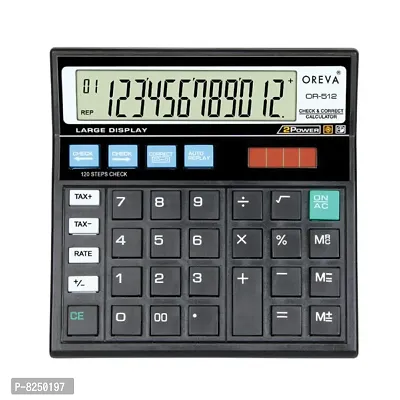 OREVA OR-512 Check  Correct GST Calculator Basic Calculator (12 Digit) (pack of 1) random colour-thumb0