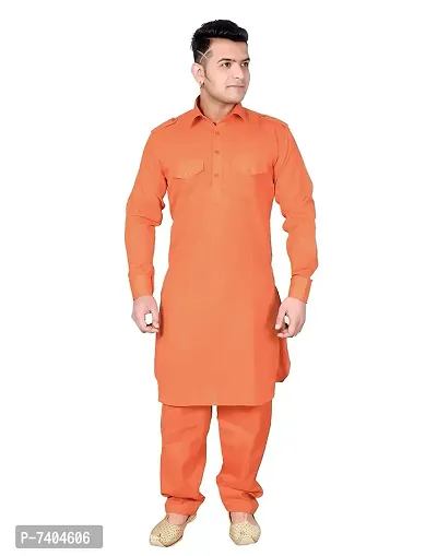 Syrox EID Special Men's Cotton Pathani Suit | Cotton Blend Material | Ethnic Wear/for Men/Boys-thumb0