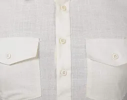 Syrox Men's Cotton Pathani Salwar Suit | Traditional Kurta | Cotton Blend Material | Ethnic Wear for Men/Boys Cream-thumb4