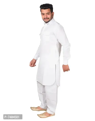 Syrox EID Special Men's Cotton Pathani Suit | Cotton Blend Material | Ethnic Wear/for Men/Boys-thumb2