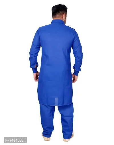 Syrox Diwali Special Men's Cotton Pathani Suit | Cotton Blend Material | Ethnic Wear/for Men/Boys-thumb4