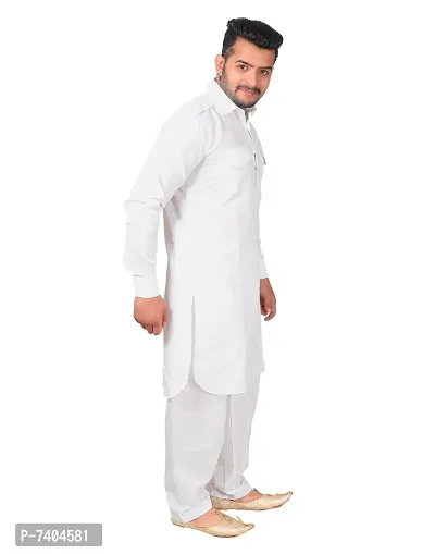 Syrox EID Special Men's Cotton Pathani Suit | Cotton Blend Material | Ethnic Wear/for Men/Boys-thumb3