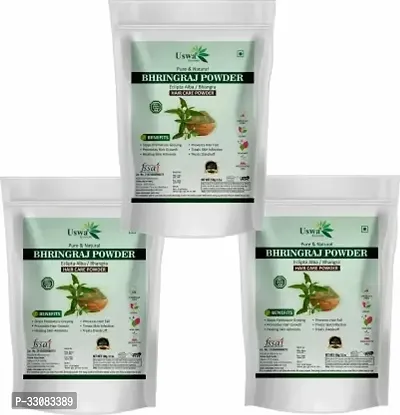 Ayurvedic Bhringraj Powder For Hair Growth, Hair Care Pack 3300G Pack Of 3