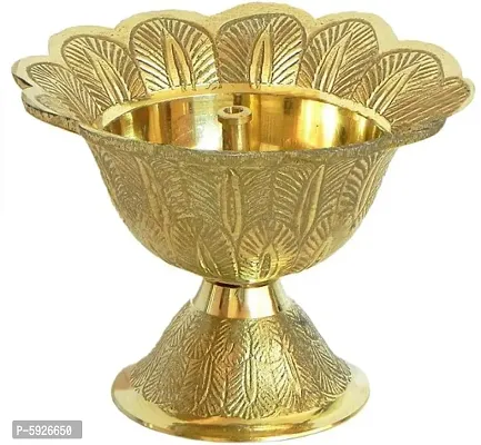 Brass Traditional Design Akhand Diya