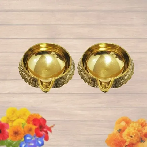 Brass Diya and Lanterns