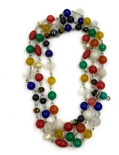 Navratna / Ratna/Navratana Mala Necklace Nav / Gemstone Mala Rosary for Men Women