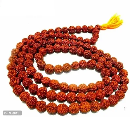 5 Mukhi Rudraksha Mala 10mm (108+1 Nepalese Beads)
