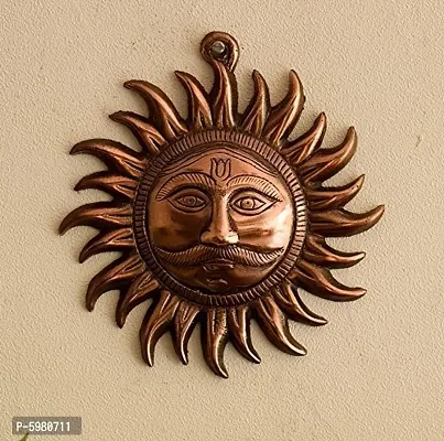 Copper Made Hanging Sun Idol/Copper Hanging Surya Idol for Vastu, Good Luck, Success and Prosperity/Hanging Sun Idol for Positive Energy-thumb0