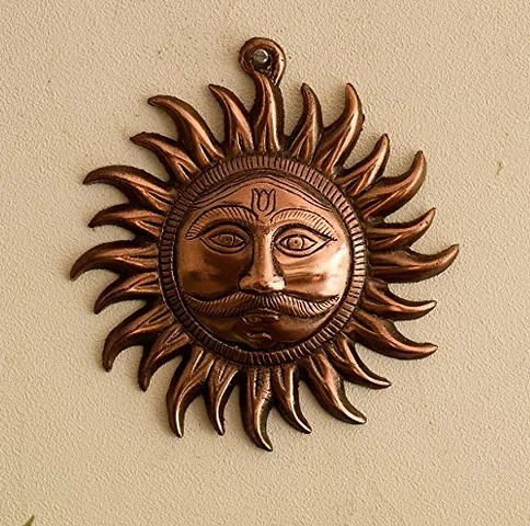 Copper Made Hanging Sun Idol/Copper Hanging Surya Idol for Vastu, Good Luck, Success and Prosperity/Hanging Sun Idol for Positive Energy