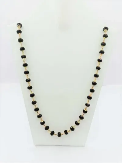 Crystal Necklace Round Faceted Beads 1 Layer Unique Color Mala for Girl and Women Fashion Jewellery