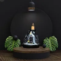 Adiyogi Smoke Fountain Incense Holder Decorative Showpiece Smoke Fountain with 11 Backflow Cone Inceses Combo Pack of Lord Shiva Har Har Mahadev-thumb2