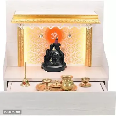 Handcrafted Lord Adiyogi, Mahadev, Shiv Adi Shankara | Backflow Cone Incense Holder || Adiyogi Shiv Idol || Shiv Decorative Showpiece with 51  Fragrance Smoke Backflow Incense Cone-thumb4