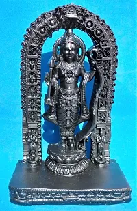 Polyresin Ram Lalla Idol Statue Showpiece Murti for Home Decor Decoration Gift Gifting Items ( Black , 7 inch)-thumb1