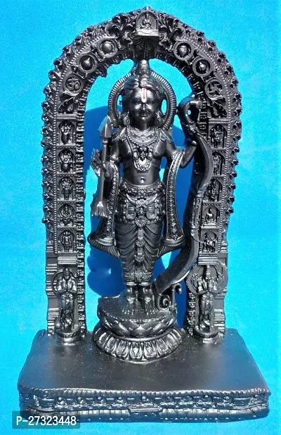 Polyresin Ram Lalla Idol Statue Showpiece Murti for Home Decor Decoration Gift Gifting Items ( Black , 7 inch)-thumb2