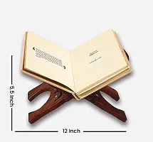 Wooden Holy Book Stand for Reading Quran, Geeta, Guru Granth Sahib-thumb2