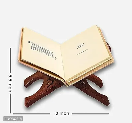 Wooden Holy Book Stand for Reading Quran, Geeta, Guru Granth Sahib-thumb3