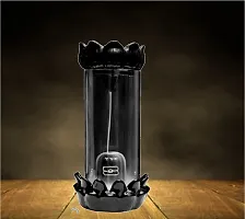 Shivaling Cylinder Glass Backflow Incense Burner with 10 Free Smoke Cones-thumb2