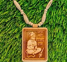 Exclusive Tulsi Mala With Wooden Hanuman ji locket-thumb1