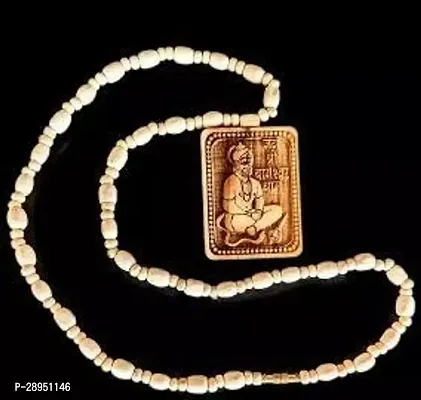 Exclusive Tulsi Mala With Wooden Hanuman ji locket-thumb3