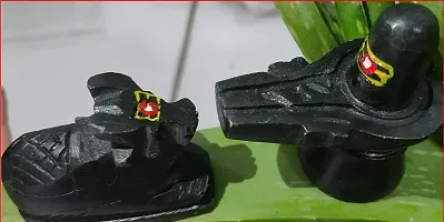 Marble Stone  Shivling with Tilak Nandi Idols-thumb1