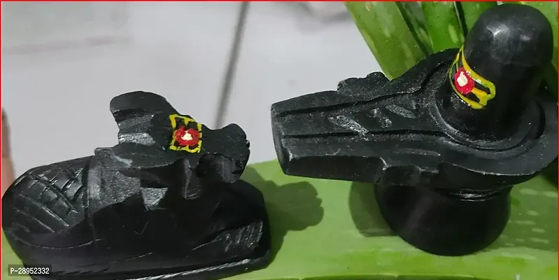 Marble Stone  Shivling with Tilak Nandi Idols-thumb2