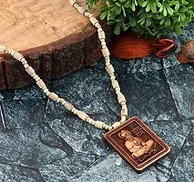 Exclusive Tulsi Mala With Wooden Hanuman ji locket-thumb1