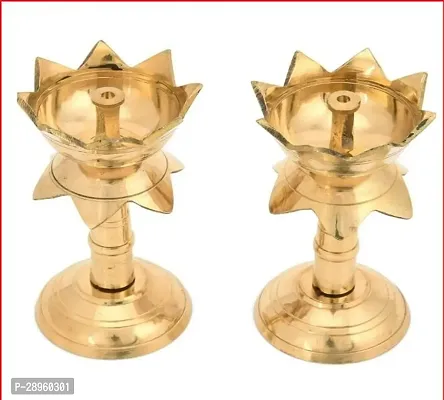 Akhand Designer Deepak Puja Diya Pack of 2-thumb0