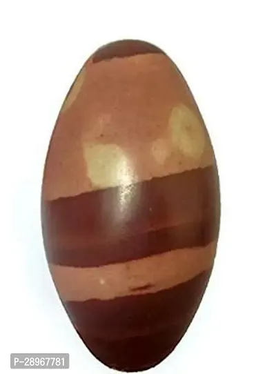 Natural 3 Inch Narmadeshwar Shivling Stone for Jaldhari for Pooja Abhishek of Lord Shiva - Brown-thumb0