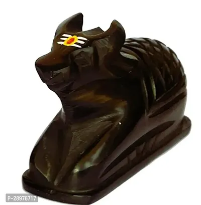 Shivling with Nandi in Black Color Idol-thumb2