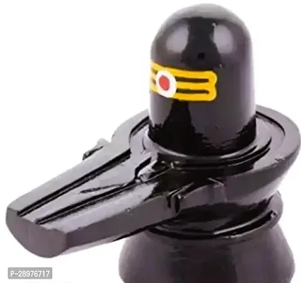 Shivling with Nandi in Black Color Idol-thumb3